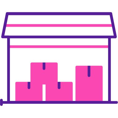 Mağaza. Web simgesi basit illüstrasyon