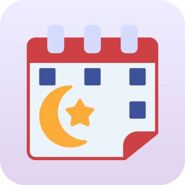 Takvim simgesi vektör illüstrasyonu