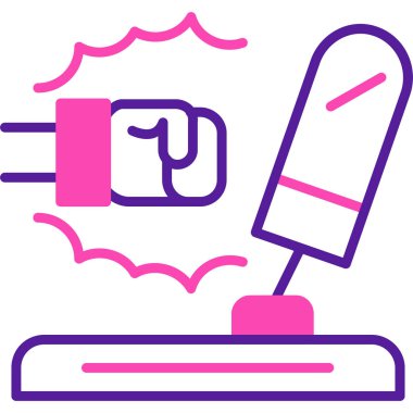 fırça boya simgesi, vektör illüstrasyonu