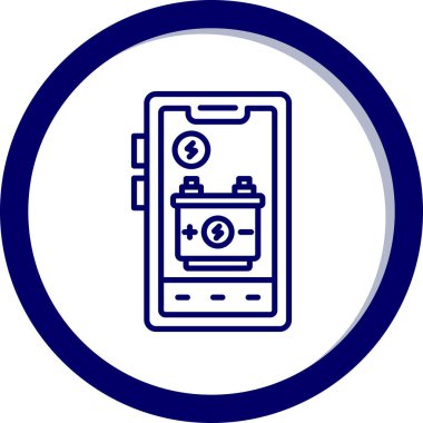 Akıllı telefonun vektör simgesi, cep telefonu