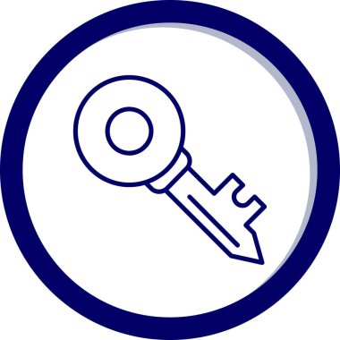 Anahtar simgesi vektör illüstrasyonu