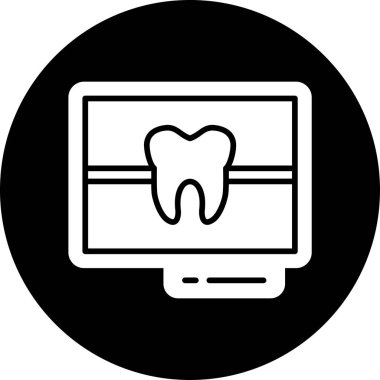 Dişçi. Web simgesi basit illüstrasyon