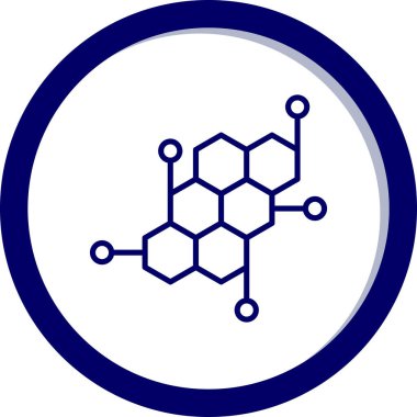 vector illustration of a molecule icon
