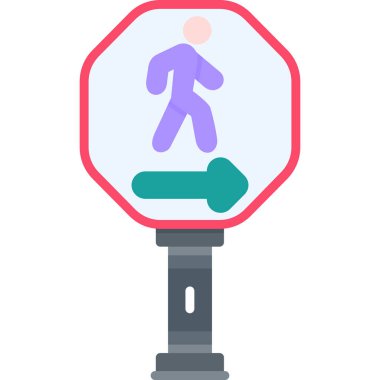 yol işareti vektör simgesi