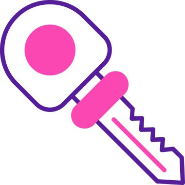 Anahtar simgesi vektör illüstrasyonu