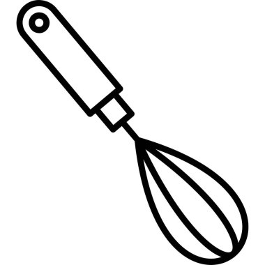 yemek kepçesi simgesi, vektör illüstrasyonu