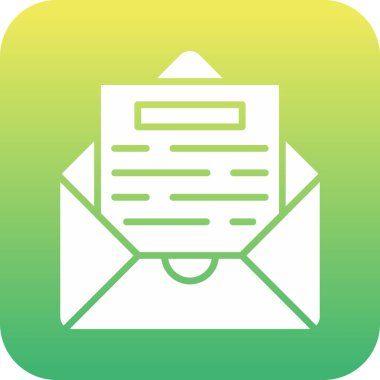 zarf harf vektör illüstrasyon simgesi