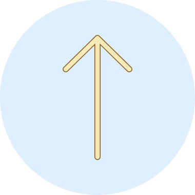 Kişisel ve ticari kullanım için ok vektörü simgesi simgesi vektör çizimi..