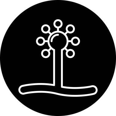 ağaç simgesi vektör illüstrasyonu