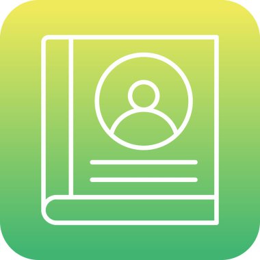 güzel kişi vektör çizgisi simgesi