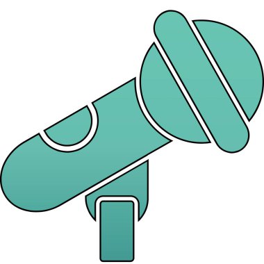 Teleskop simgesi. vektör illüstrasyonu