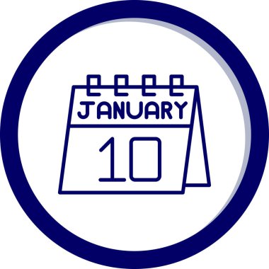 Takvim simgesinin vektör illüstrasyonu