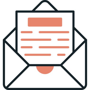 Posta simgesinin vektör illüstrasyonu