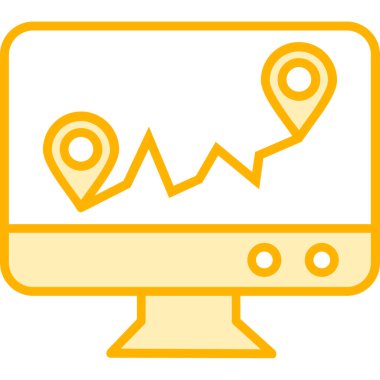 Harita işaretleyici vektör simgesi