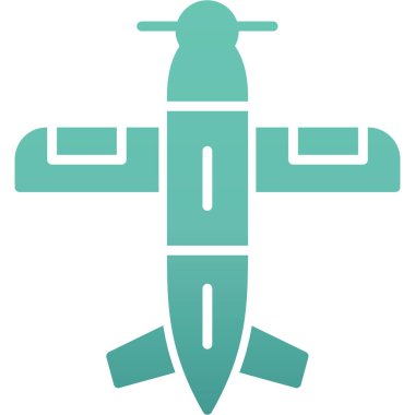 Helikopter simgesi vektör illüstrasyonu