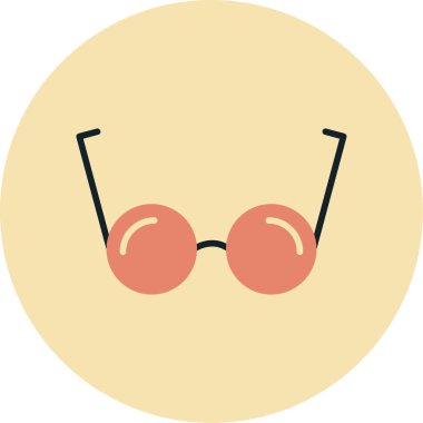 Gözlük. Web simgesi basit illüstrasyon