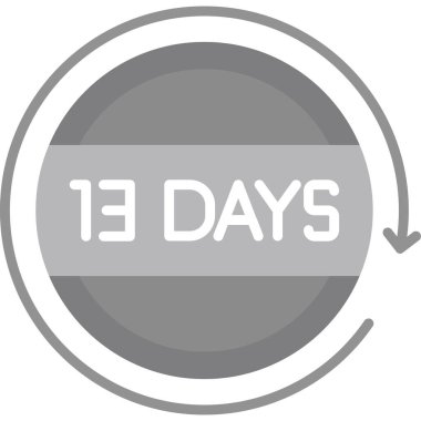 1 gün kaldı. vektör illüstrasyonu