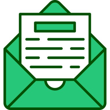 e-posta zarfı mektup simgesi - özet biçimi