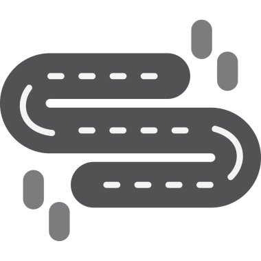 Bir zincir simgesinin vektör illüstrasyonu