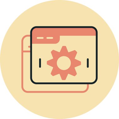 seo modern simgesinin vektör illüstrasyonu