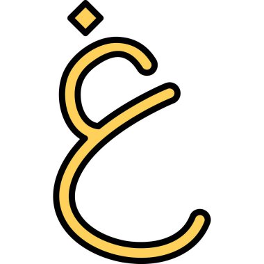 Çizgi film işaretinin vektör çizimi