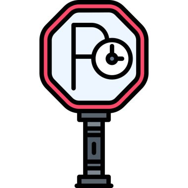 Otomobil park lambası simgesi - taslak biçimi