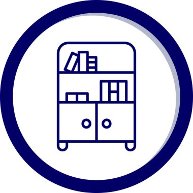 Kitaplar. Web simgesi basit illüstrasyon