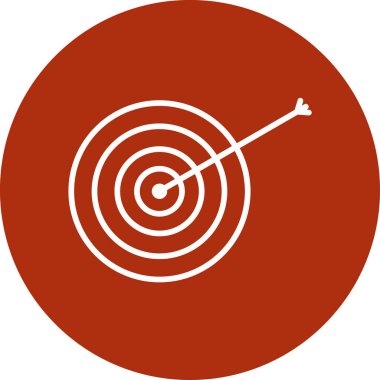 hedef simge vektör illüstrasyonu