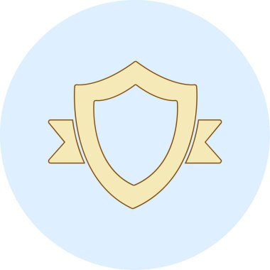 Rozet. Web simgesi vektör illüstrasyonu