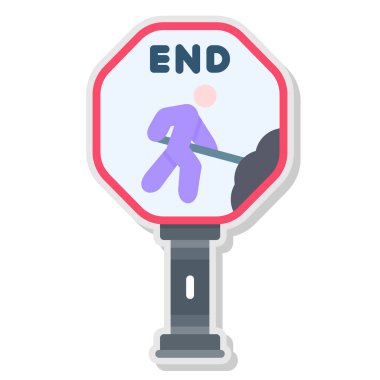 Yol işaretli bariyer