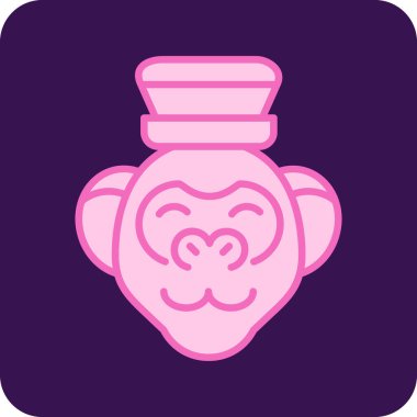 maymun para vektör simgesi