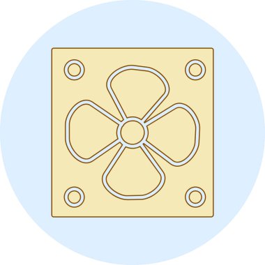 Çizgi film simgesinin vektör çizimi