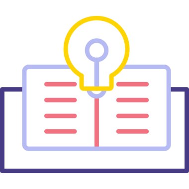 Ampul. Web simgesi basit illüstrasyon