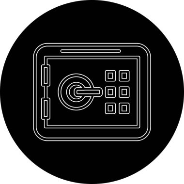 Bir hesap makinesi simgesinin vektör illüstrasyonu