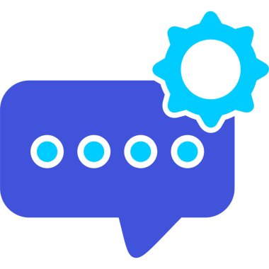 Konuş. Web simgesi basit illüstrasyon