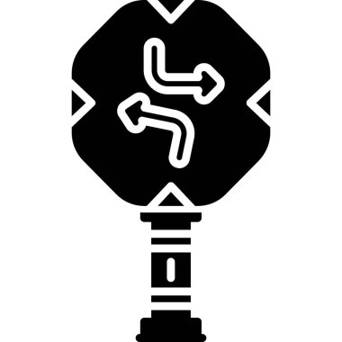 Bir bowling ikonunun vektör illüstrasyonu