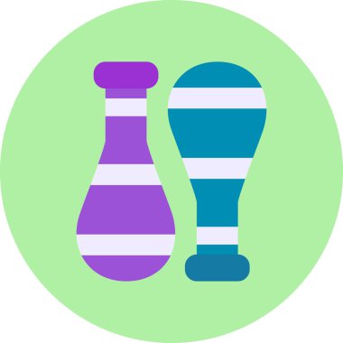 bowling. Web simgesi basit illüstrasyon