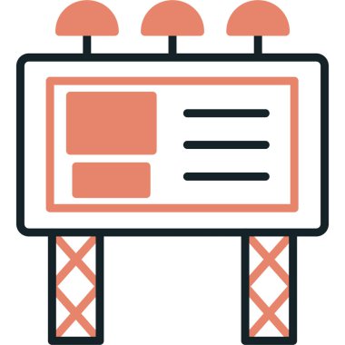 Bir binanın modern simgesinin vektör çizimi