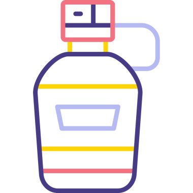 Şişe. Web simgesi basit illüstrasyon