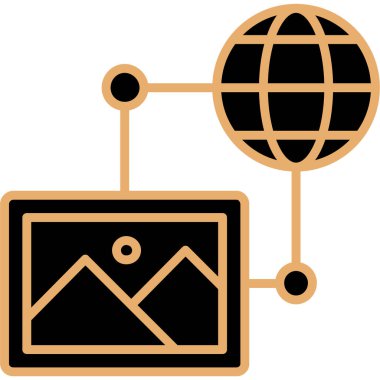 seo modern simgesinin vektör illüstrasyonu