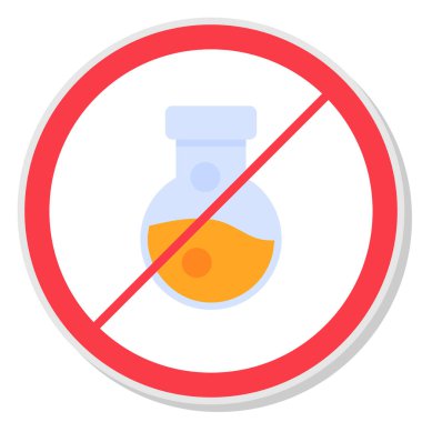 dur işareti simgesi, vektör çizimi