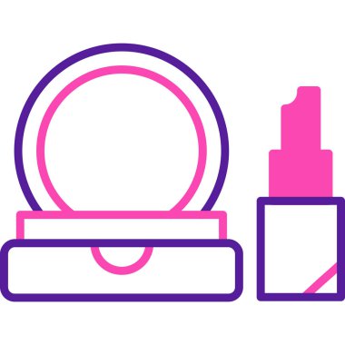 Kozmetik. Web simgesi basit illüstrasyon