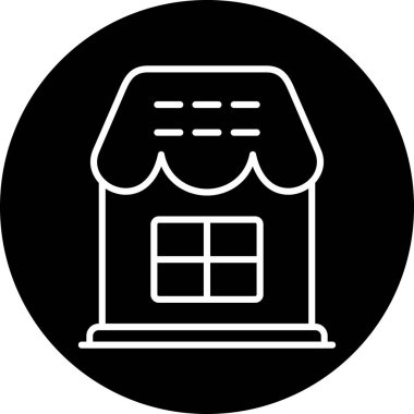 Modern ev simgesinin vektör illüstrasyonu