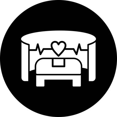 yataklı simge modayı izole etmiş arkaplan