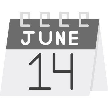 Haziran 25 - Takvim simgesi - Takvim simgesi tasarımı