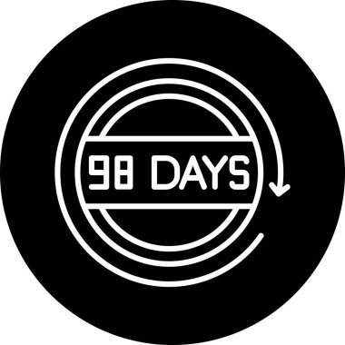 Beyaz üzerine 6 gün siyah damga... işaret, etiket, etiket