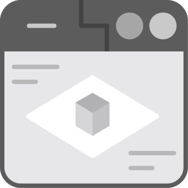 Taslak biçiminde kutu teslim lojistik simgesi