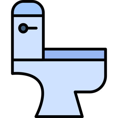 tuvalet ikonu vektör illüstrasyonu