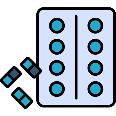 hap ikonu vektör illüstrasyonu