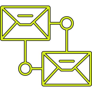 E- posta simgesinin vektör illüstrasyonu